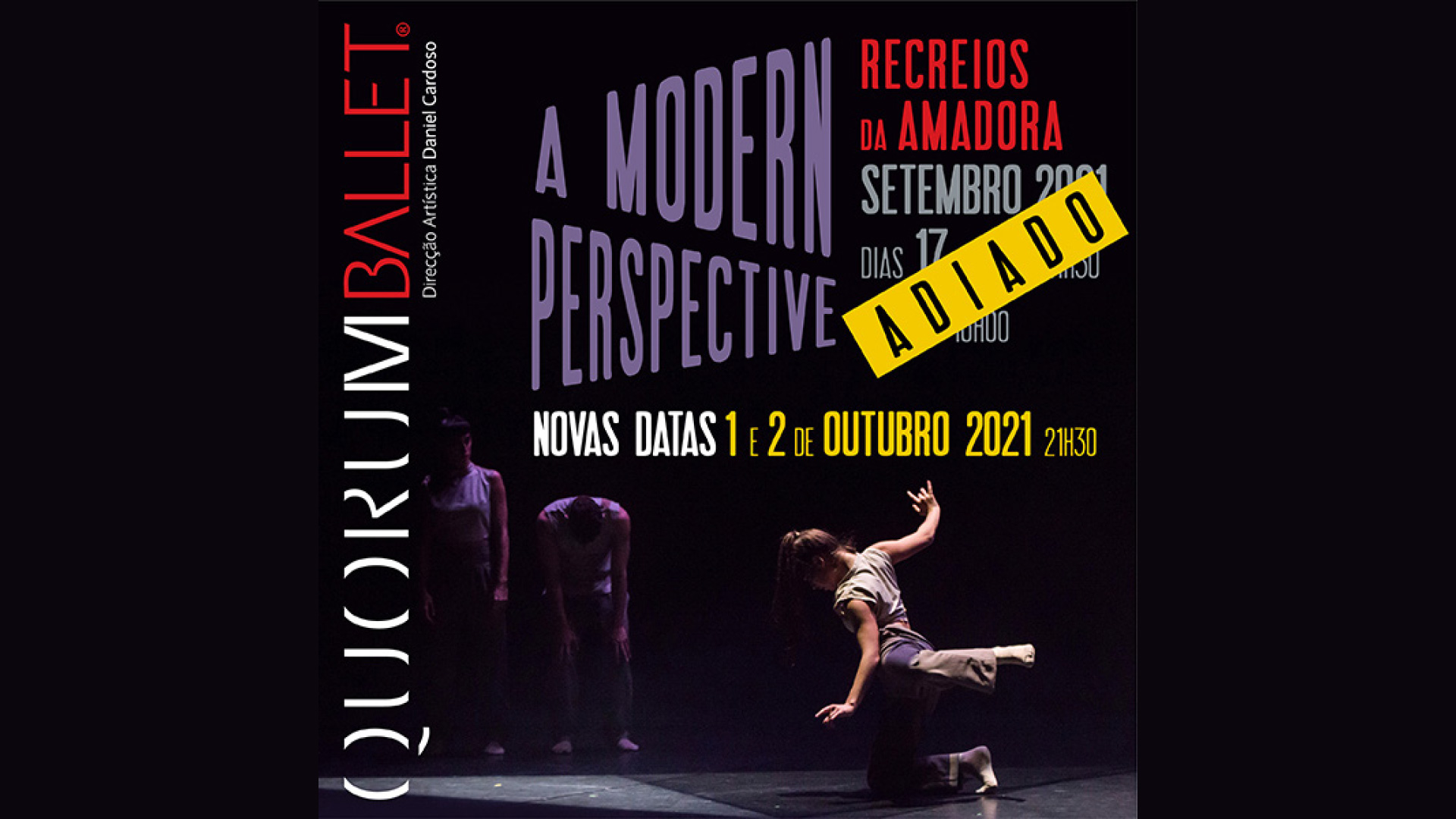 Quorum Ballet, apresenta A Modern Perspective, nos Recreios da Amadora
