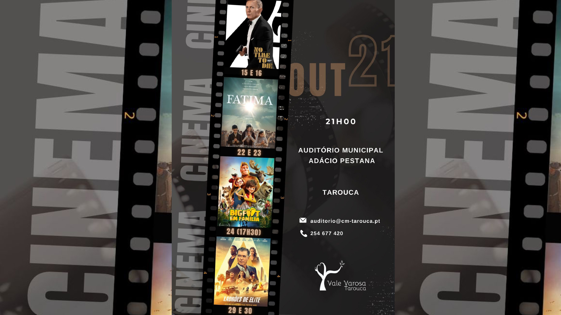 Cinema regressa a Tarouca, no Auditório Municipal