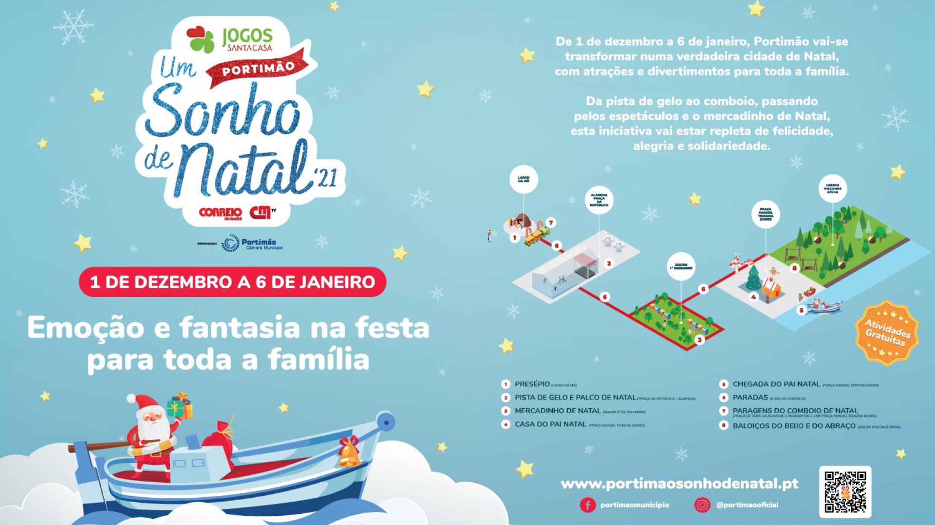 Pai Natal chega amanhã a Portimão na enviada “Moira”