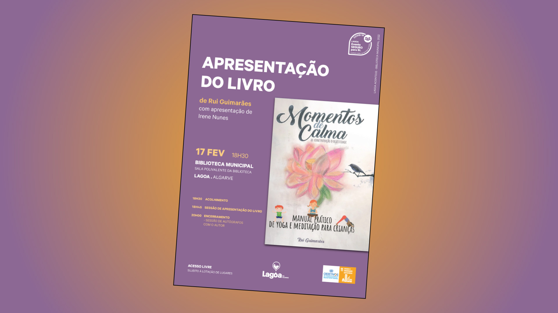 Livro "Momentos de calma, de concentração e criatividade”