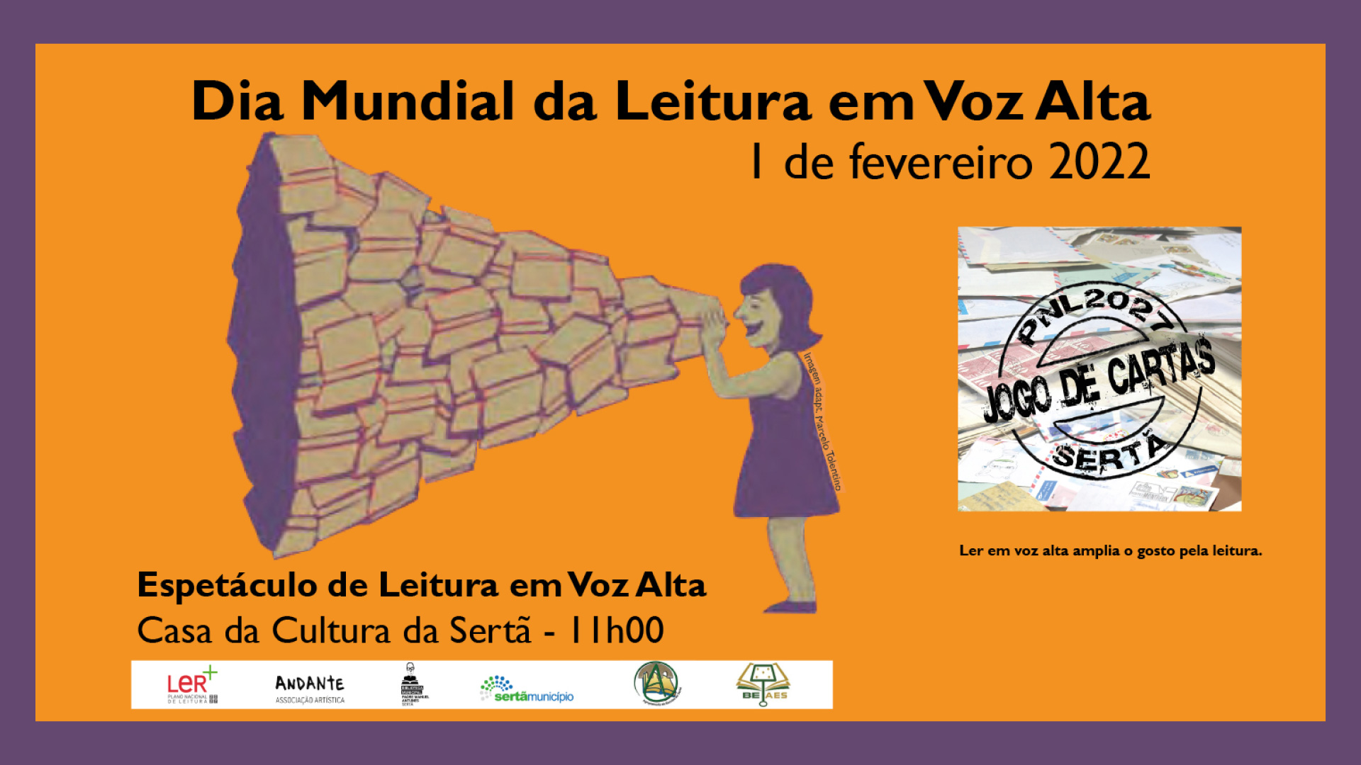 Dia Mundial da Leitura em Voz Alta na Sertã, a 1 de fevereiro