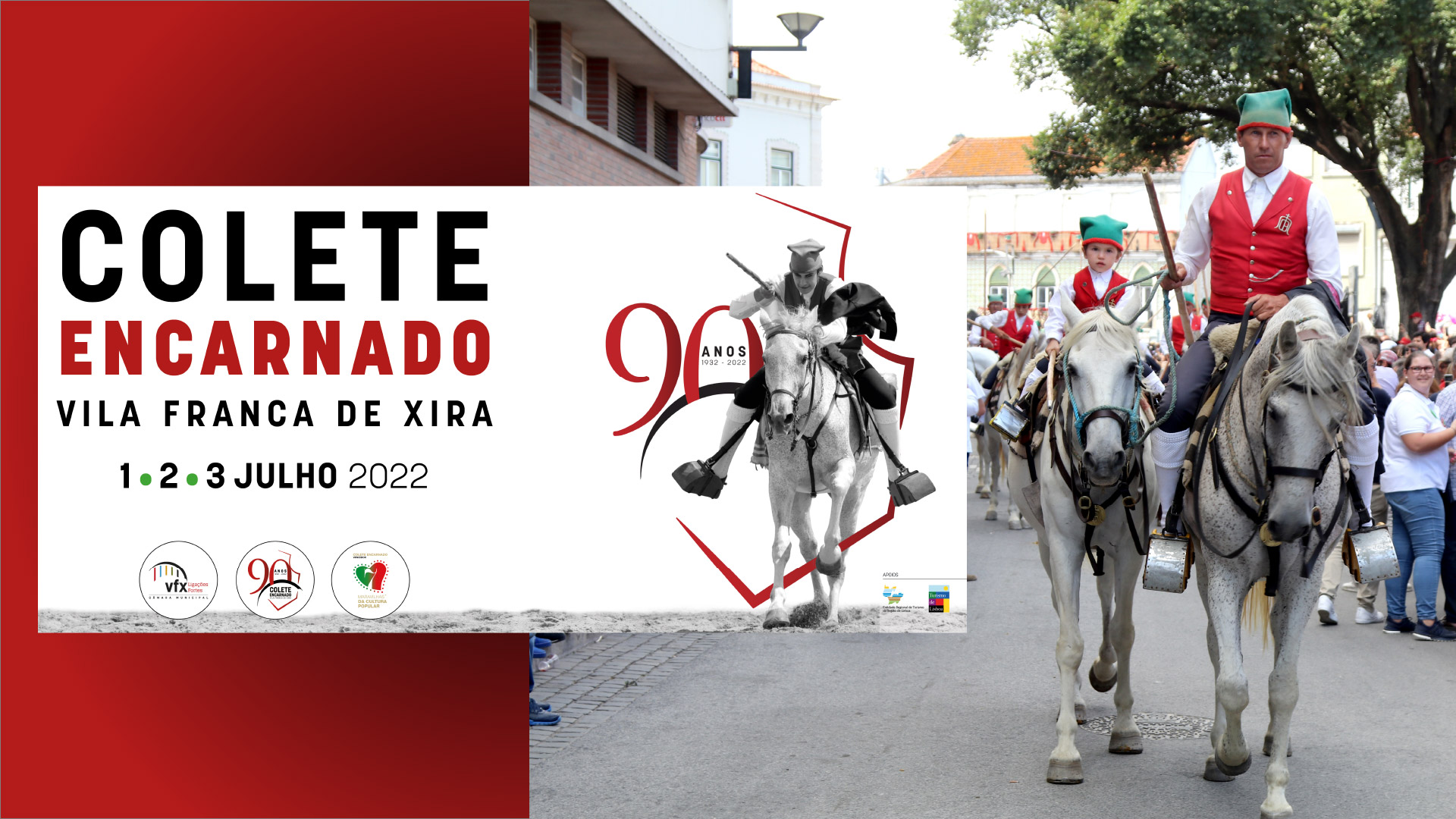 90.º Aniversário do Colete Encarnado no primeiro fim de semana de julho