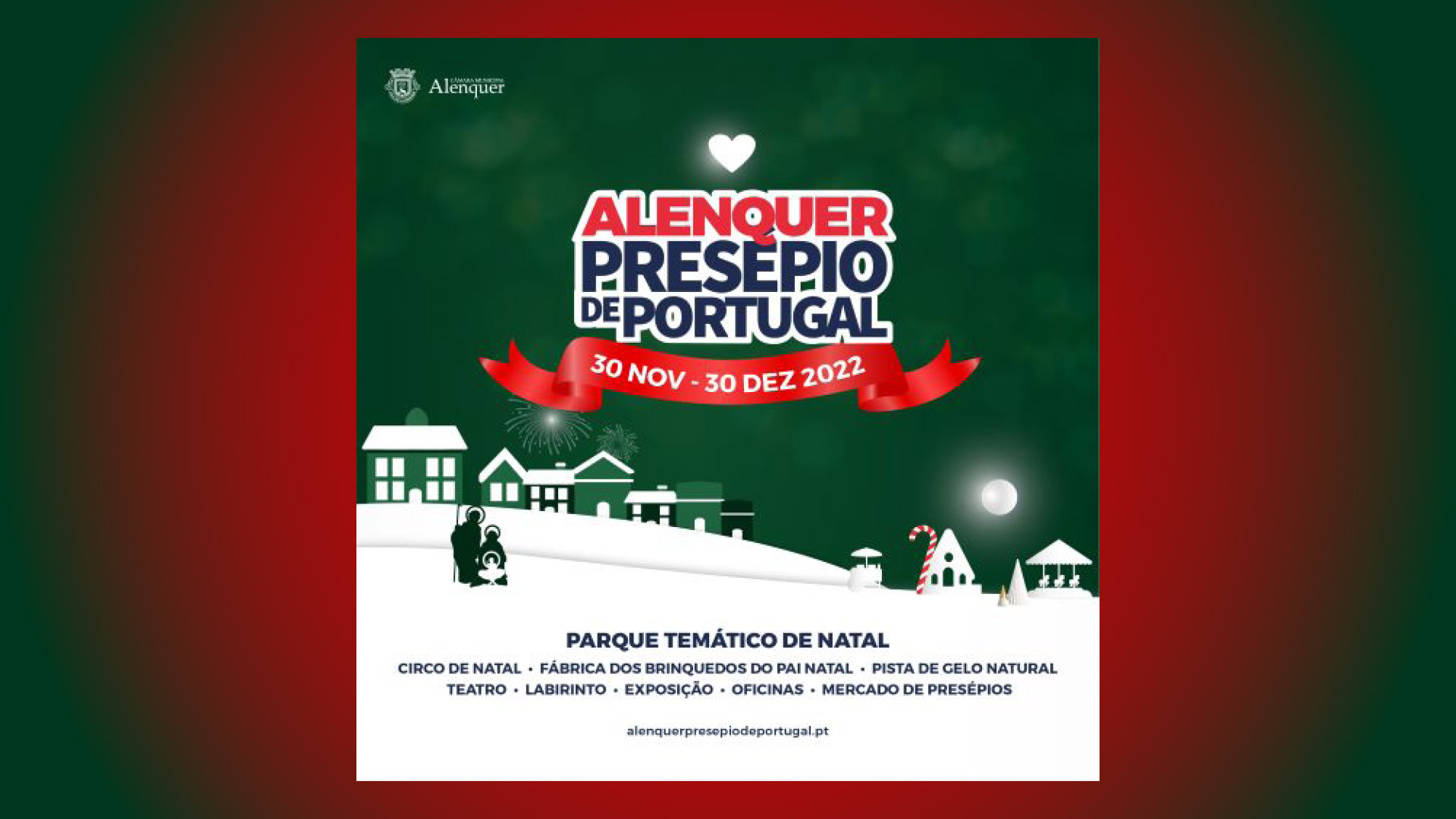 O Natal regressa a Alenquer de 30 de novembro a 30 de dezembro