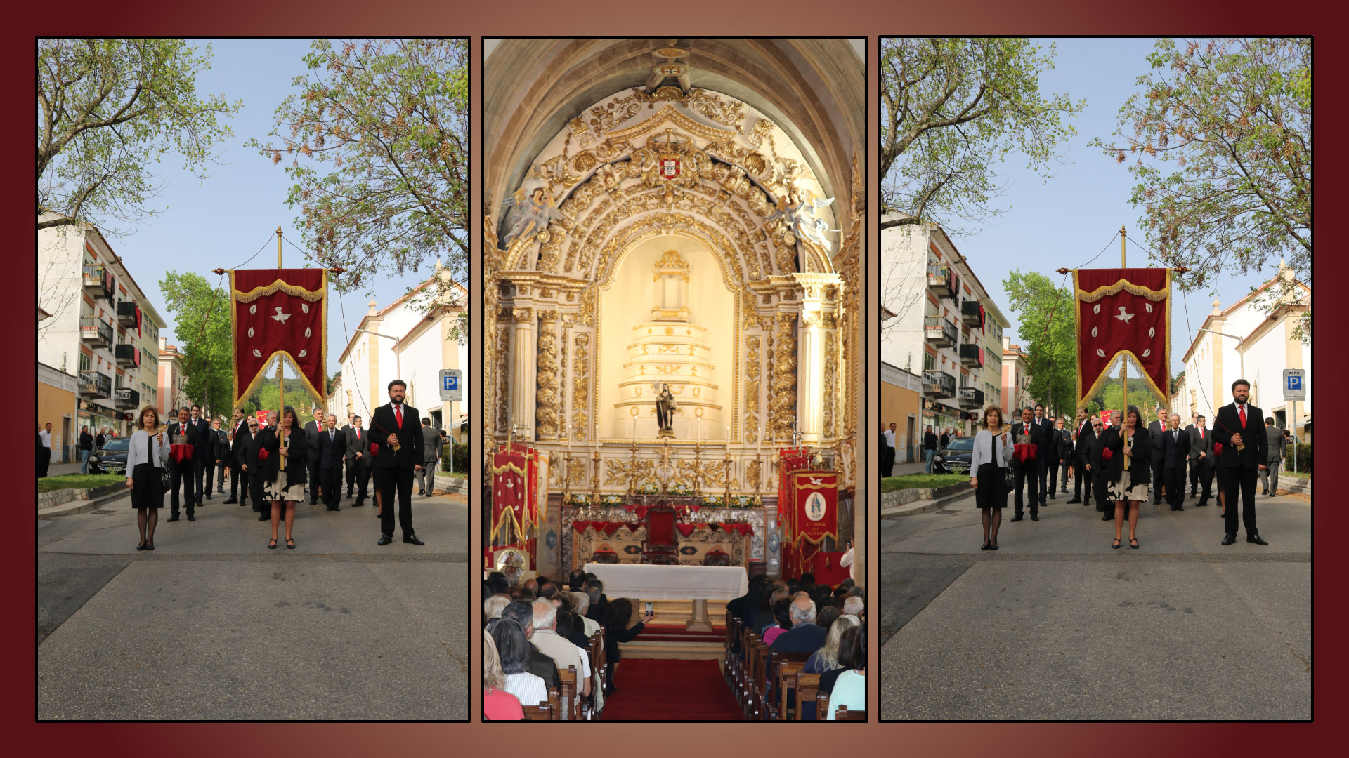Coroas anunciaram a Festa dos Tabuleiros e apadrinharam a reabertura da igreja de S. João