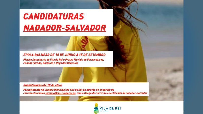 Vila de Rei busca nadadores-salvadores para verão seguro