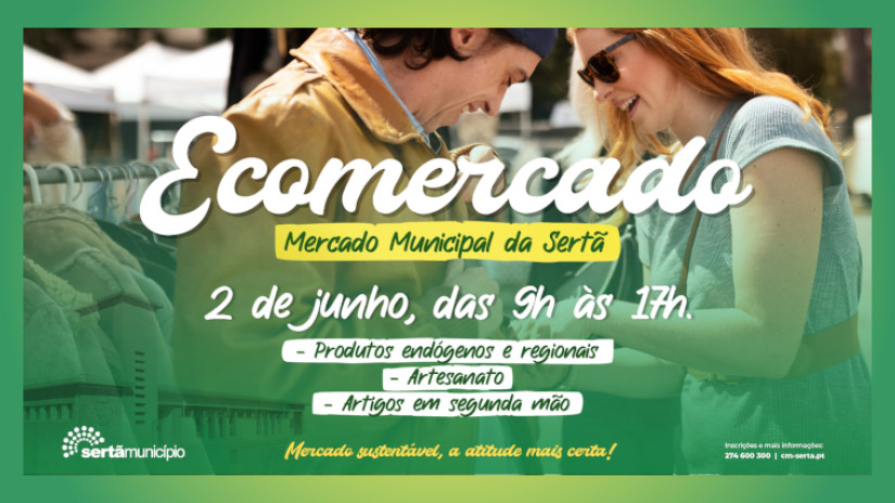 Ecomercado na Sertã promove produtos locais e artigos em segunda mão