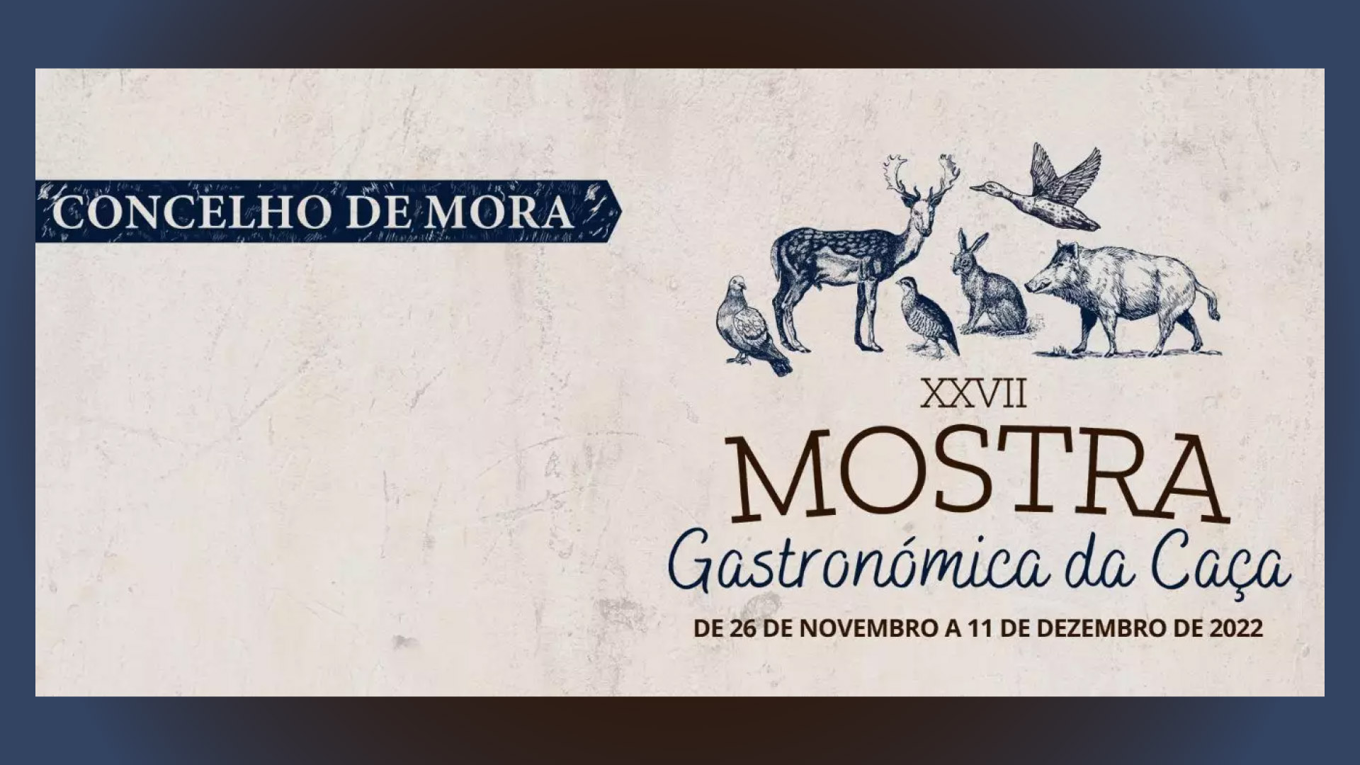 Jantar de abertura da Mostra Gastronómica da Caça, a 26 de novembro