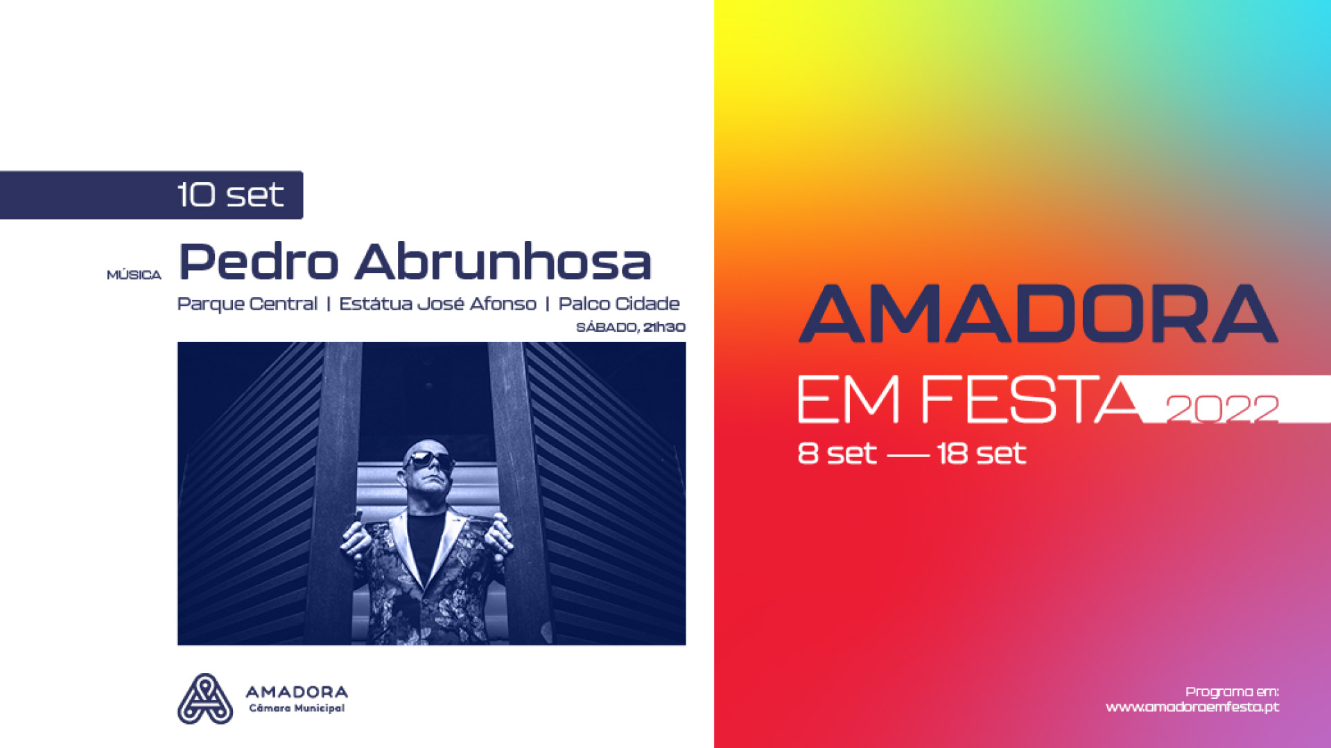 Pedro Abrunhosa, no Amadora em Festa 2022, 10 setembro